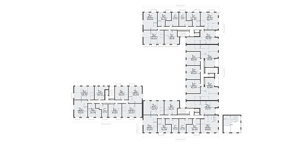 1-к квартира в Скандиа. Квартал у озера, 36 кв.м., Сергея Свиридова, 15
