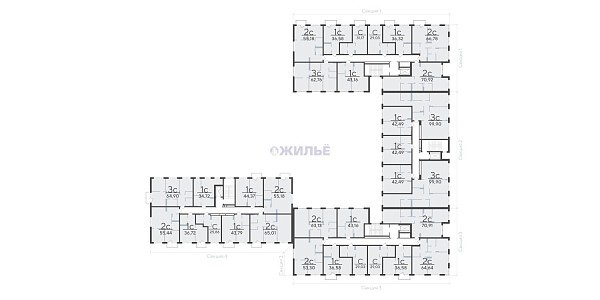 1-к квартира в Скандиа. Квартал у озера, 36 кв.м., Алексея Сергиенко, 18 / Западносибирская, 660 фото Объявление 13537604